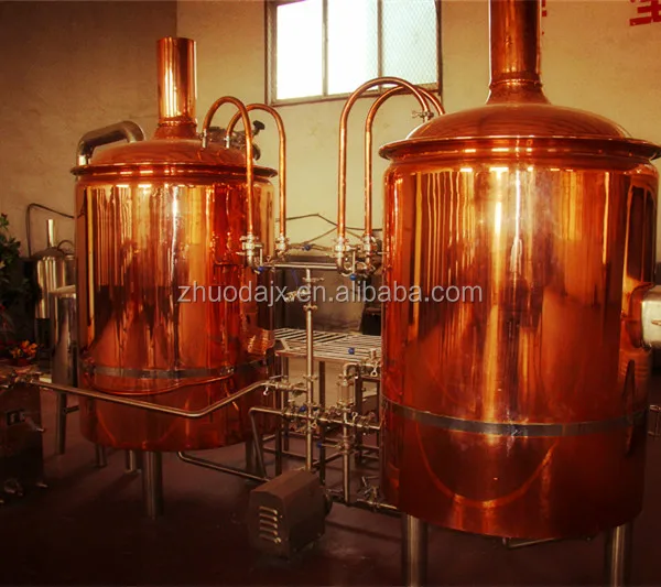 Отель большой меди оборудования для пивоваренных заводов с все танки травления и пассивации процесс