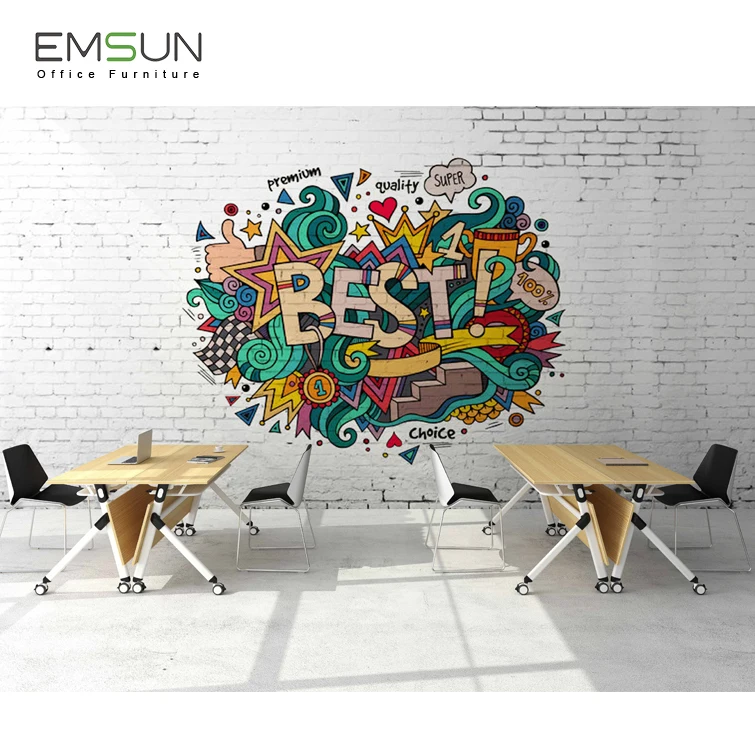 Modular Office Folding Training Table Foldable Conference Desk ZON-1 Meeting Table Design