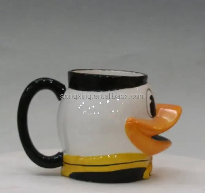 duck ceramic 3d shaped mugs cool mug Size and shape can be customized
