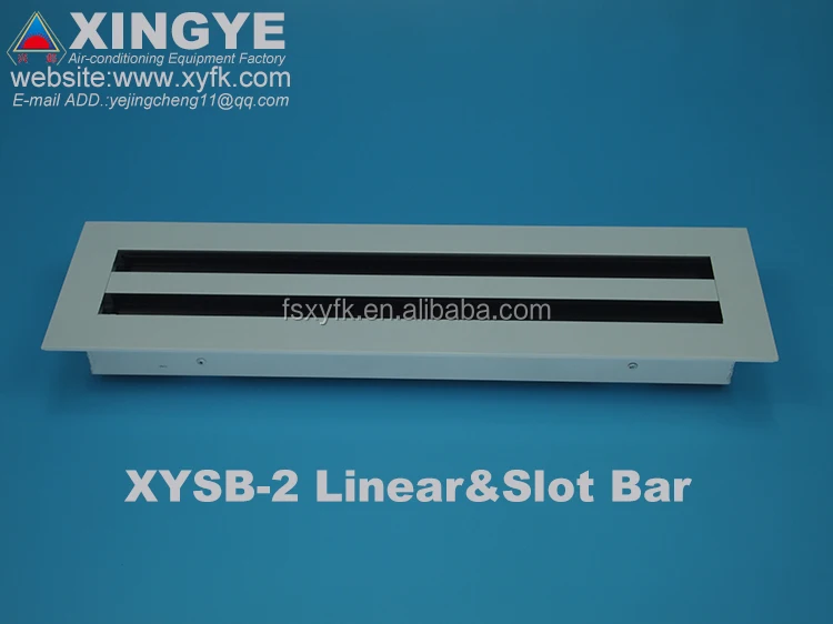 curved aluminum bar aluminum linear bar grille air diffuser insulated flexible aluminum air duct linear slot bar XYSB-2