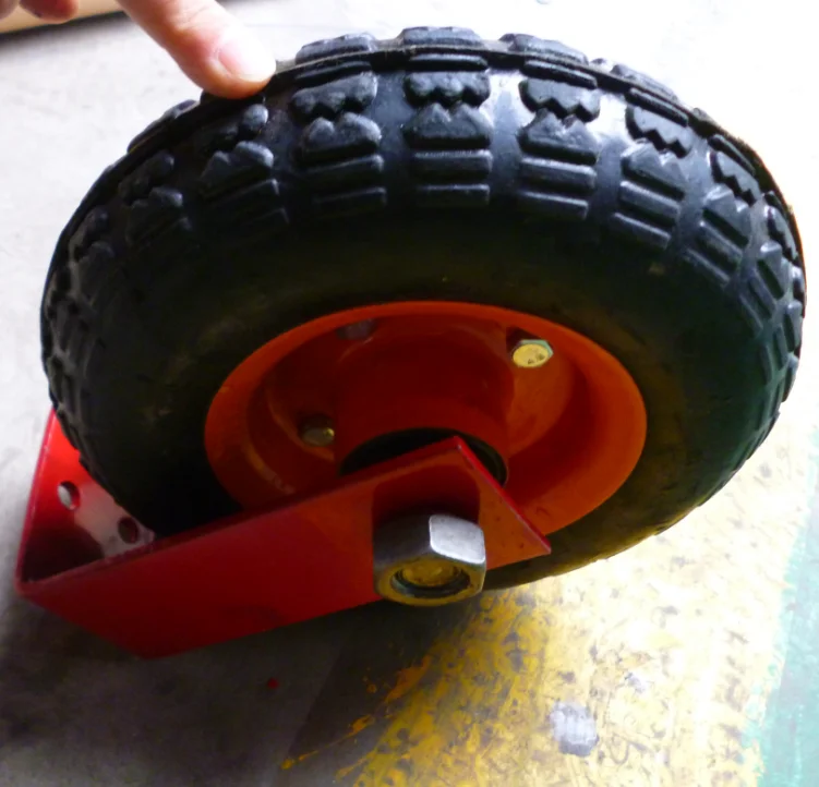 high quality rubber tire fence/gate wheels small wheel