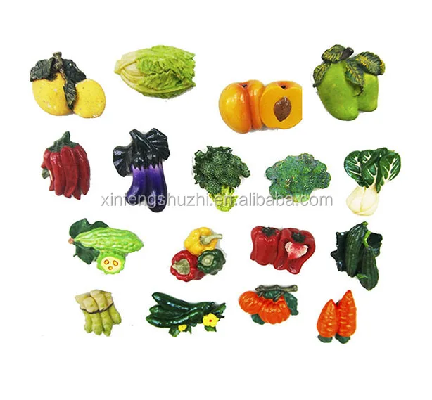 Custom 3D resin magnetic fruits vegetable