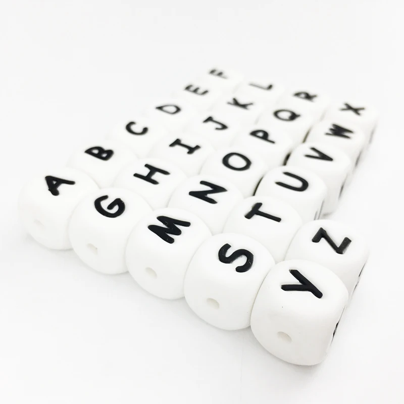 Детские Жевательные силиконовые резиновые алфавитные буквы из материалов пищевого класса