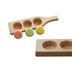 Baking Mold Biscuit Chocolate Muffin Handmade Soap Molds Wooden DIY Mooncake Mold