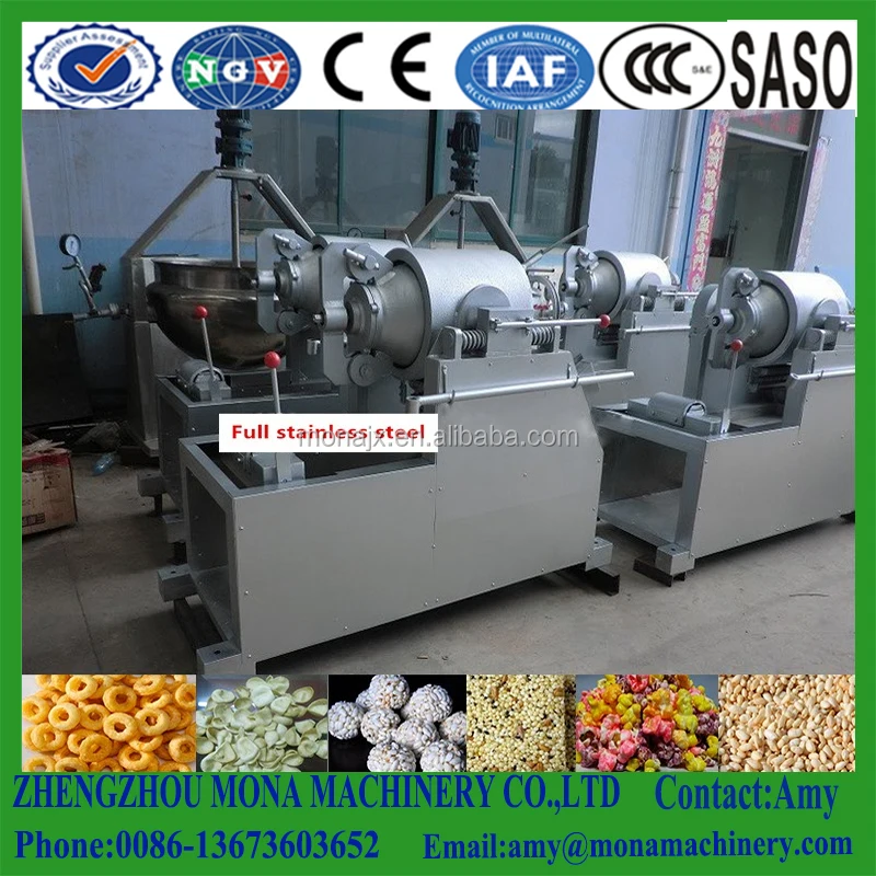 Hot sale Airflow Bulking Machine Food Extruder|Steel Food Grain Air Flow Puffing Machine price