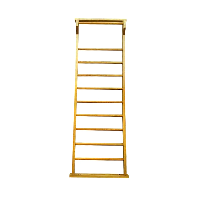 High quality sturdy construction gymnastics 9 steper home gym exercise wall indoor wooden ladder