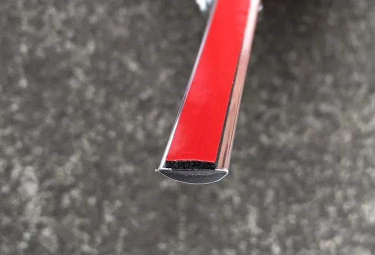 Chrome Car Exterior Edge Guard Moulding Strip Self Adhesive Trim for Body Line