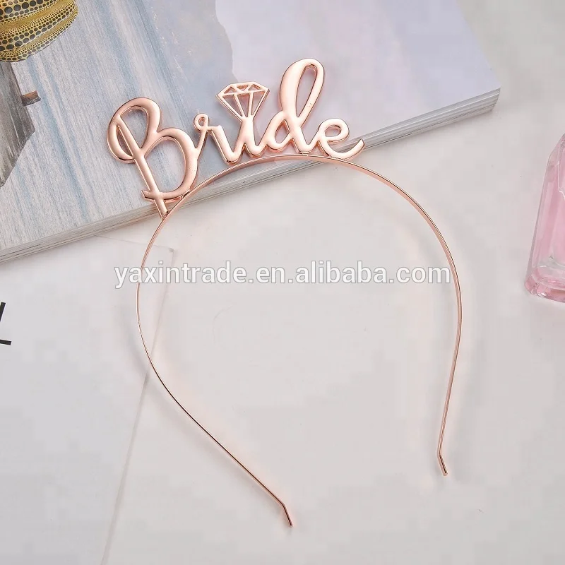 Bachelorette Party Tiara Headband Hen Party Decorations Bridal Shower Crown