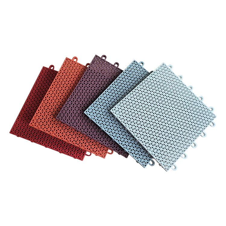 Flexible price pp el plastico enclavamiento suelo para cancha de baloncesto