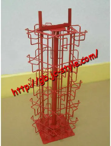 OEM Rotating Business Cards Display Rack/Metal Wire Countertop Gift Card Display Stand/Spinning Counter Brochure Storage Holder