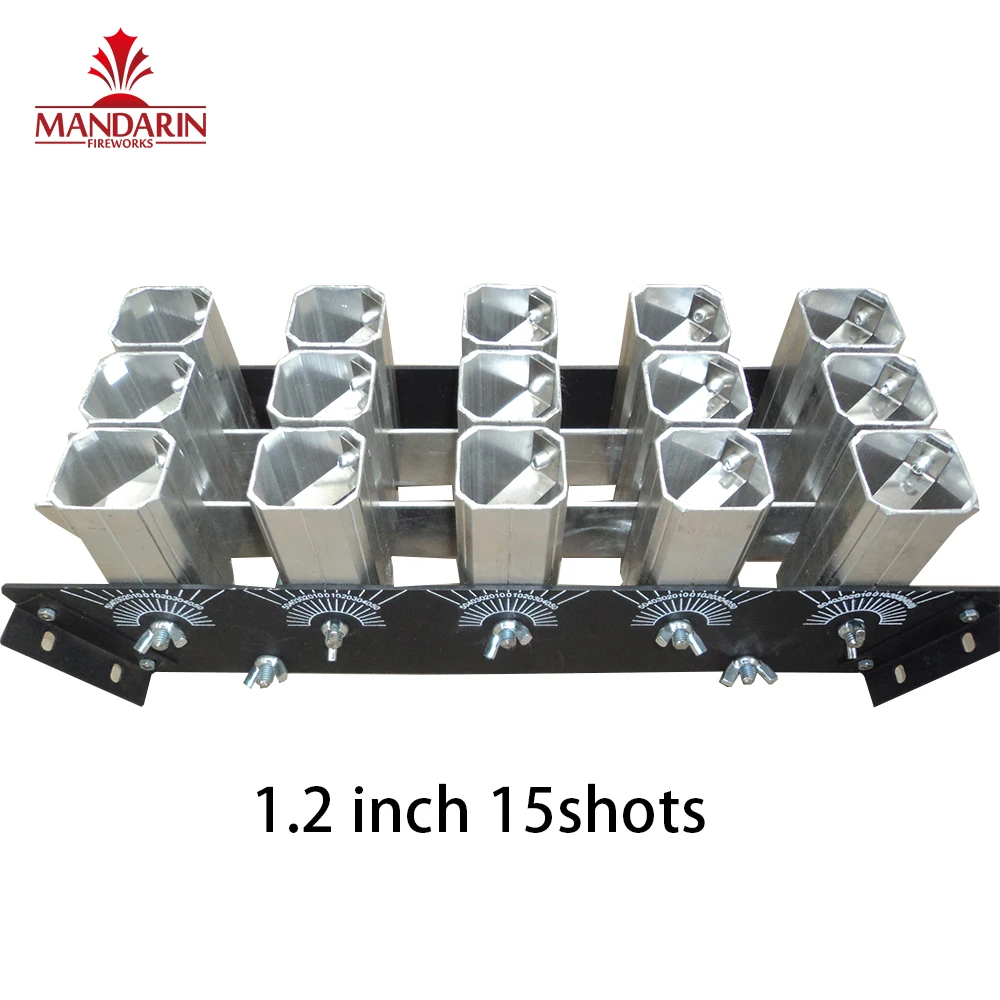 Stock 2 ' inch 32 single shots aluminium metal display fireworks racks