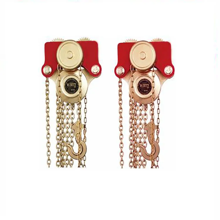 
anti-spark Aluminum bronze alloy ,beryllium bronze hand tools chain hoist with trolley 
