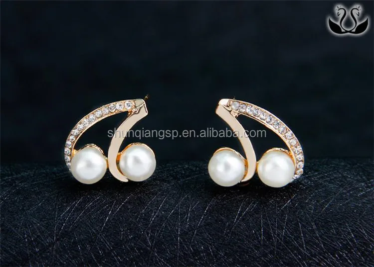 Alibaba Cheap Bridal Pearl Necklace Earring Jewelry Set