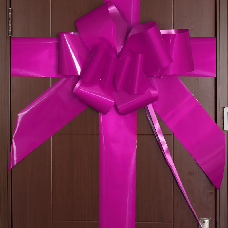 big giant pull up PP ribbon door bow