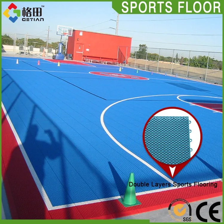 Quality guarantee pp interlocking basketball field