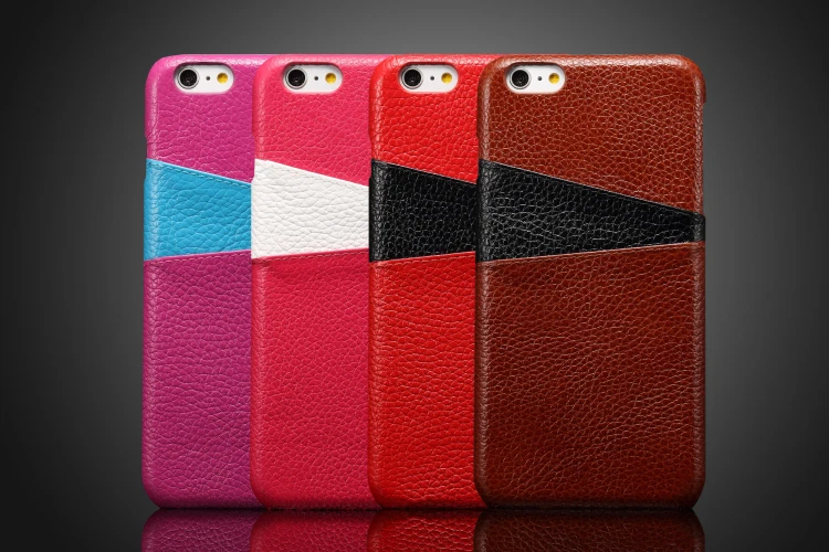 Alibaba поставщиком для iphone 6 s кожаный чехол, Смешанные цвета кожа сотовый телефон чехол для iPhone 6 S