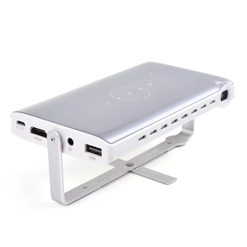 
Mini Pico Video Projector for iPhone, Android, Laptop, HD Home Theater mobile Projector Support 1080P P2 