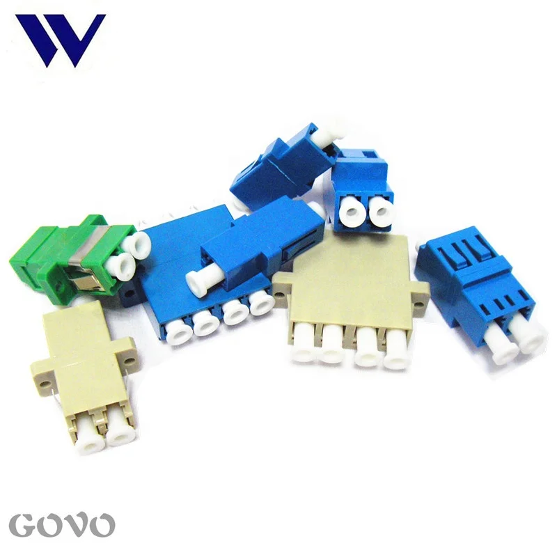 FC SC Square and round type fiber optic bare fiber adapter