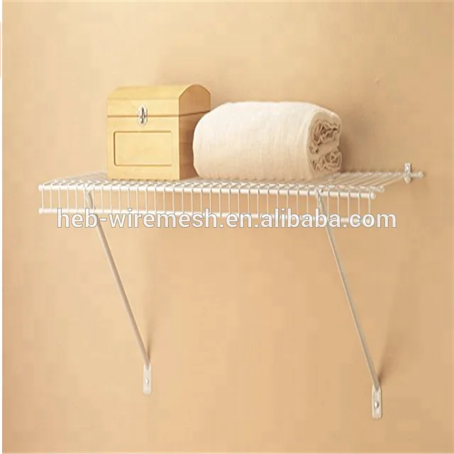 Металлическая проволочная полка с ПВХ покрытием для стеллажей шкафов