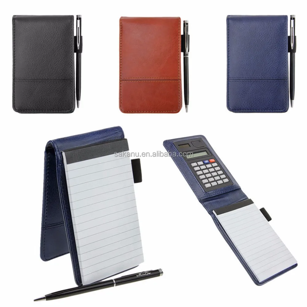 Pocket Notebook A7 Writing Memo Note Pad With Calculator