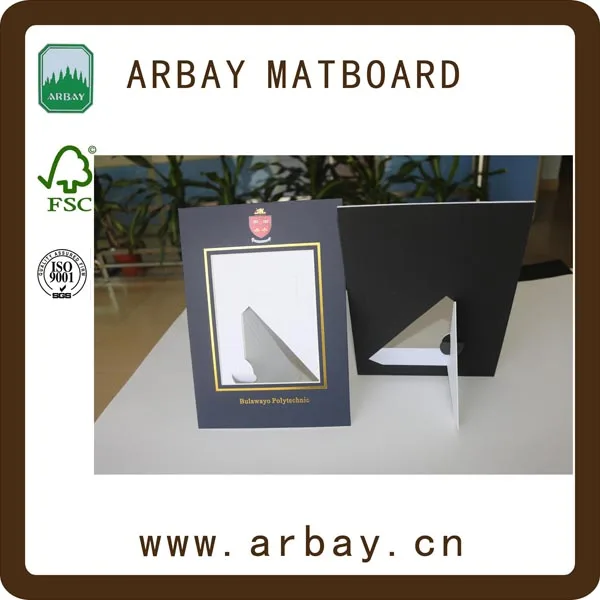 
Hot sale promotional gift dark blue paper wholesale velvet matboard for photo frame 