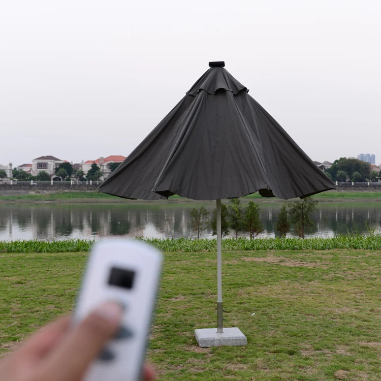 Popular for the market factory supply automatic patio outdoor umbrella with light