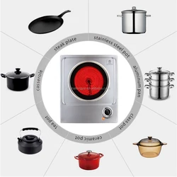 Crystal glass hotplate