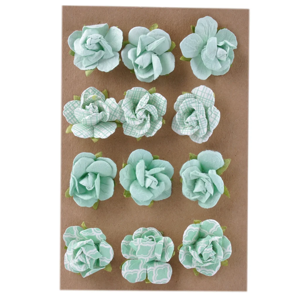 trendy professional 12pk mini paper flower set