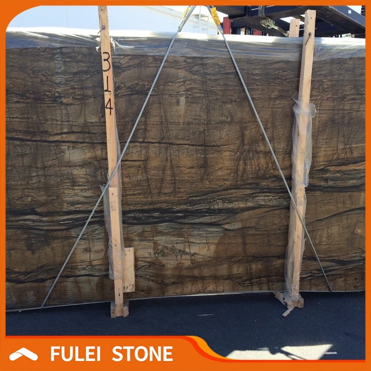 Натуральные экзотические бразильские сандаловые гранитные плиты из кожевенного кварца