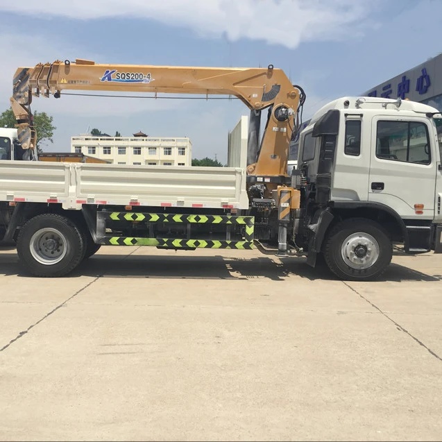 
8TON flatbed tow truck mounted crane SQS200 