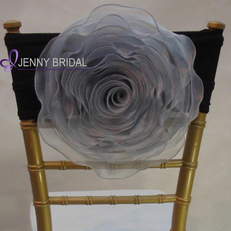 C116-2 cheap spandex cover chair wedding flower chair sashes for chair cover