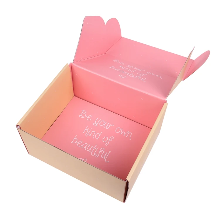 Customized corrugated paper packaging box and folding box for shoes and clothes