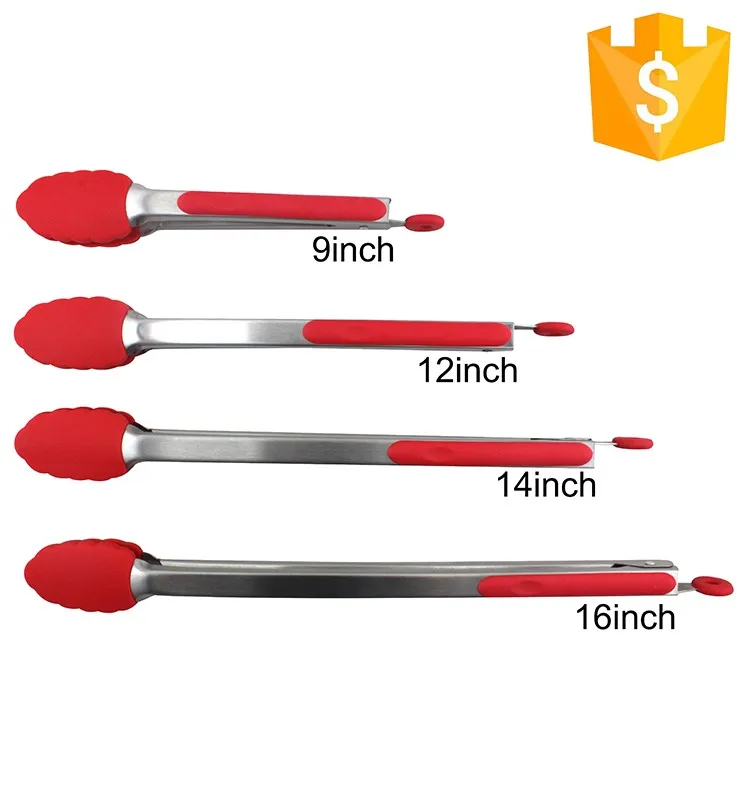 GreenEarth Kitchen Spatula Cooking Serving BBQ Grilling Bread Silicone Tongs