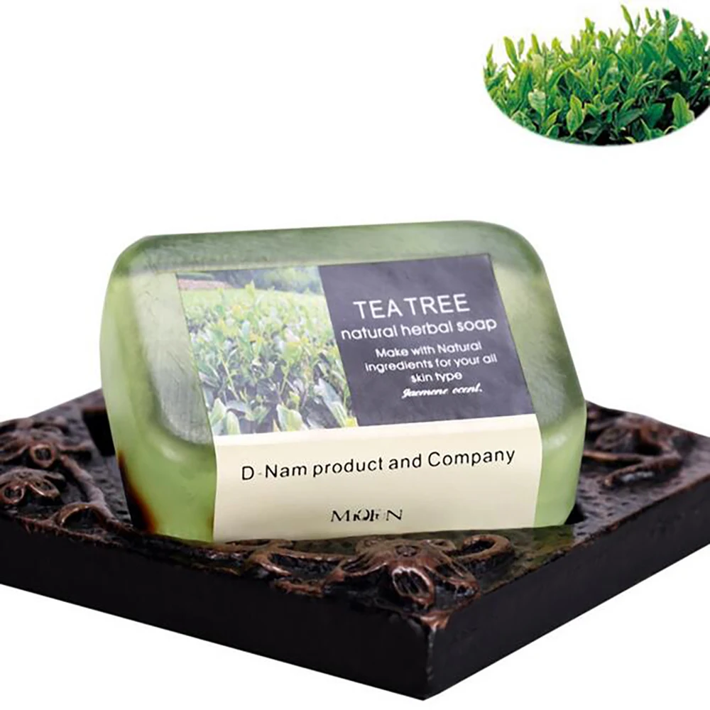 2019 новый товар, высокое качество, оптовая продажа, частная торговая марка, ручная работа, травяное Мыло 100 г с эфирным маслом чайного дерева