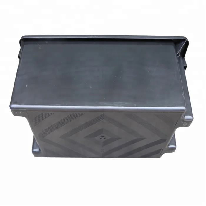 QS logo Stackable and Nestable Crate plastic container outdoor storage plastic bins with lids or not