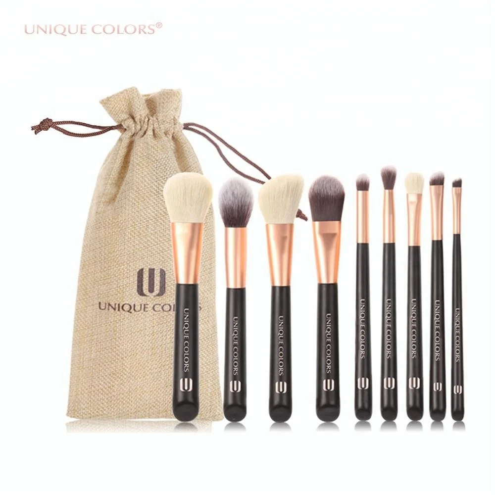 china manufacturers  9pcs cosmetic brush collection private label makeup brushes