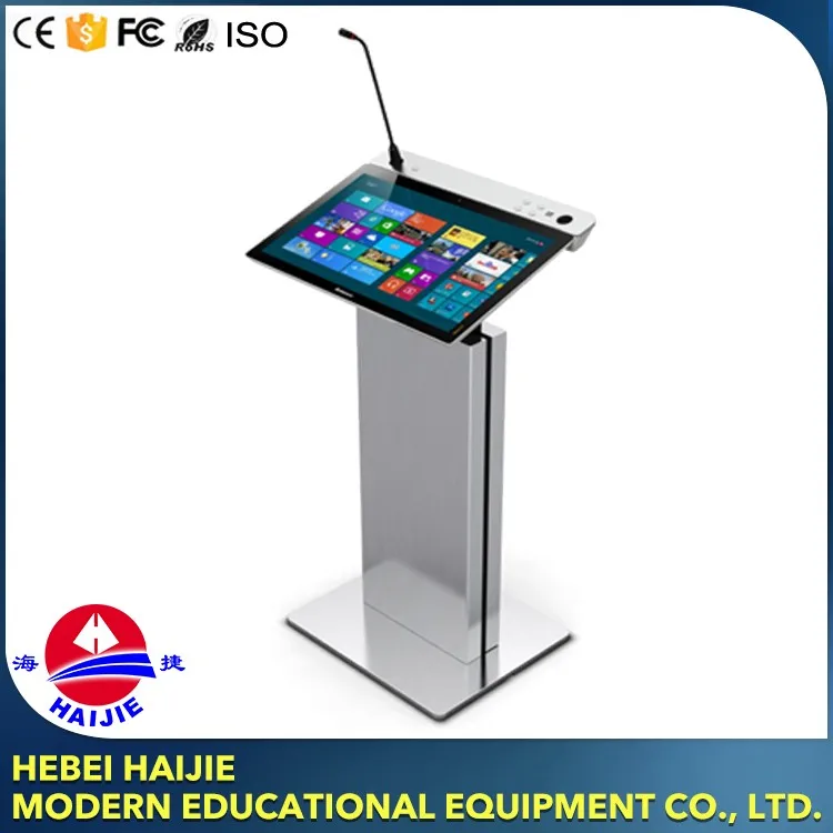 Metal Teacher Steel Multimedia Rostrum Digital Podium