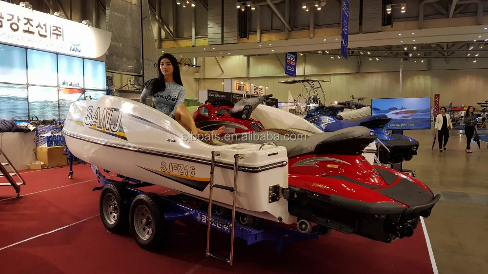Kawasaki jetski match with Competitive SANJ Mini yacht with price