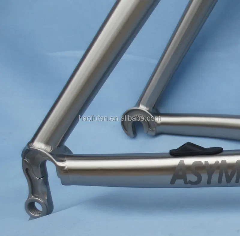 Hot sale titanium 700C road bike frame high quality diamond tube replaceable dropout internal cable routing frame