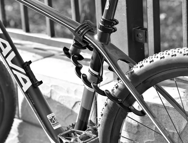 SY-5-CL004 Bike Locks, Hamburger Shape Cycling Bicycle Anti Theft Folding Lock, High Security Chain Lock For Mountain Bike