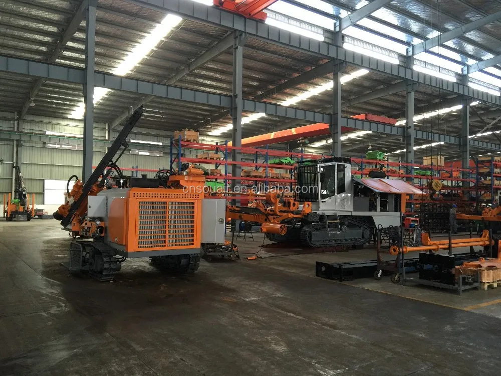 Blast hole Hydraulic Tophammer drill rig for quarry site mining project ZGYX650/660