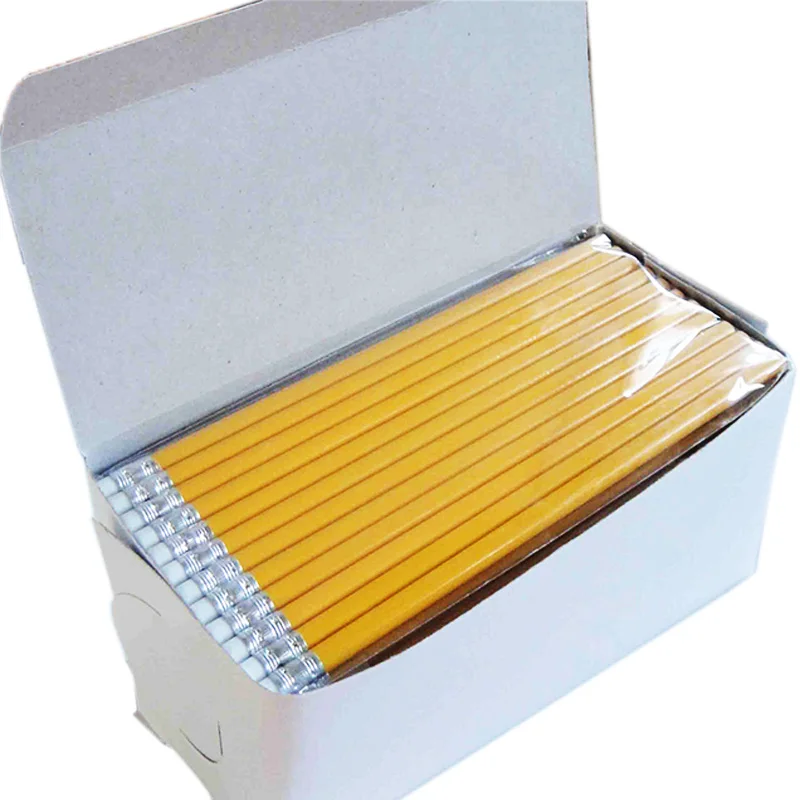 
Low MOQ Round Custom LOGO HB Lead Pecils Supplies Wooden Pencil in Bulk 