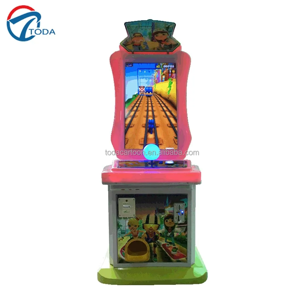 Toda 32 inch Coin Operated Kids Subway  Parkour Game Machine  kids recreation video game machine