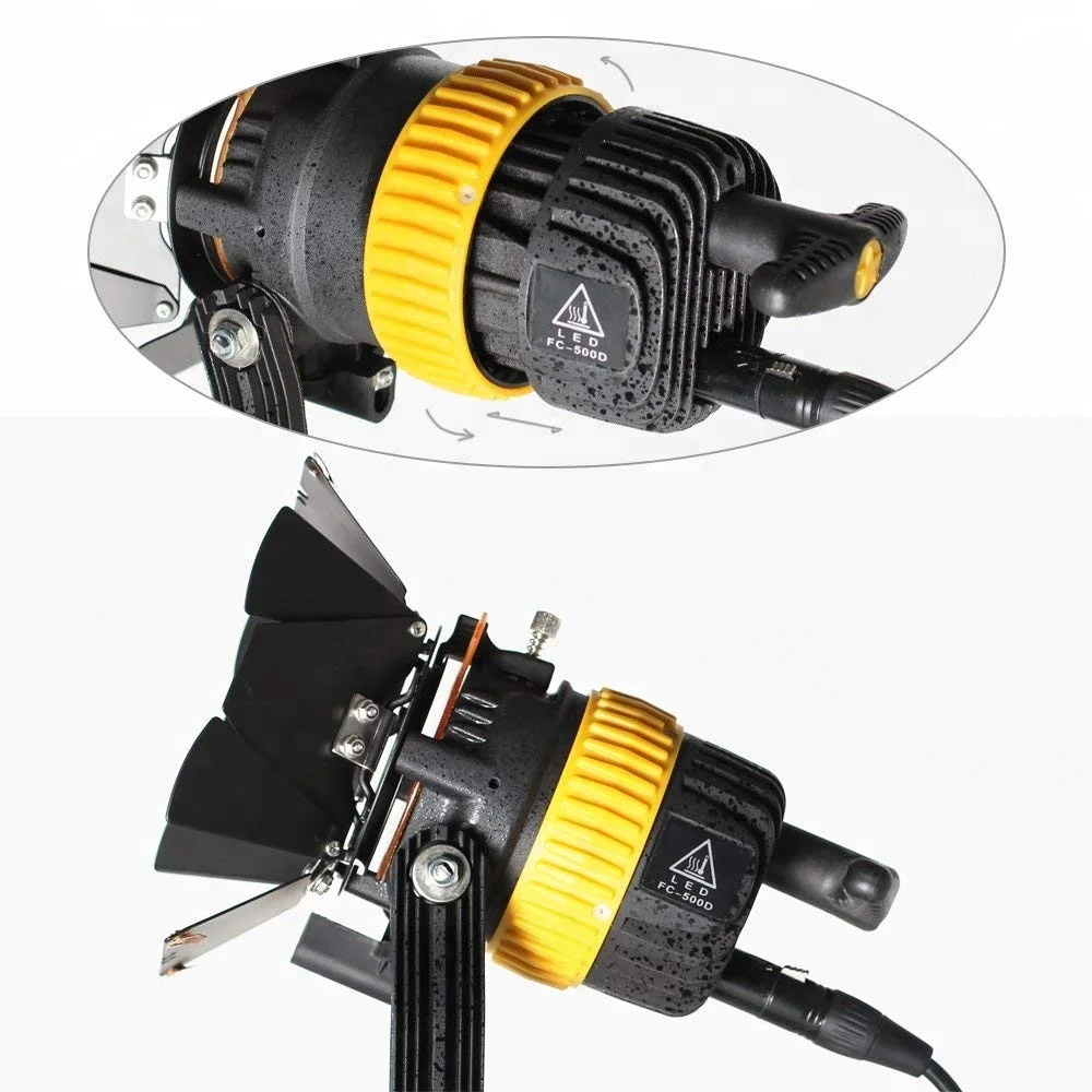 Portable High CIR Bi-color 50W LED Spotlight 3200K-5600K for Camera Video Studio Continuous Light