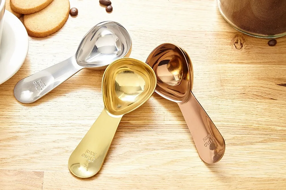 High Quality Stainless Steel Measuring Coffee Scoops Set of 2