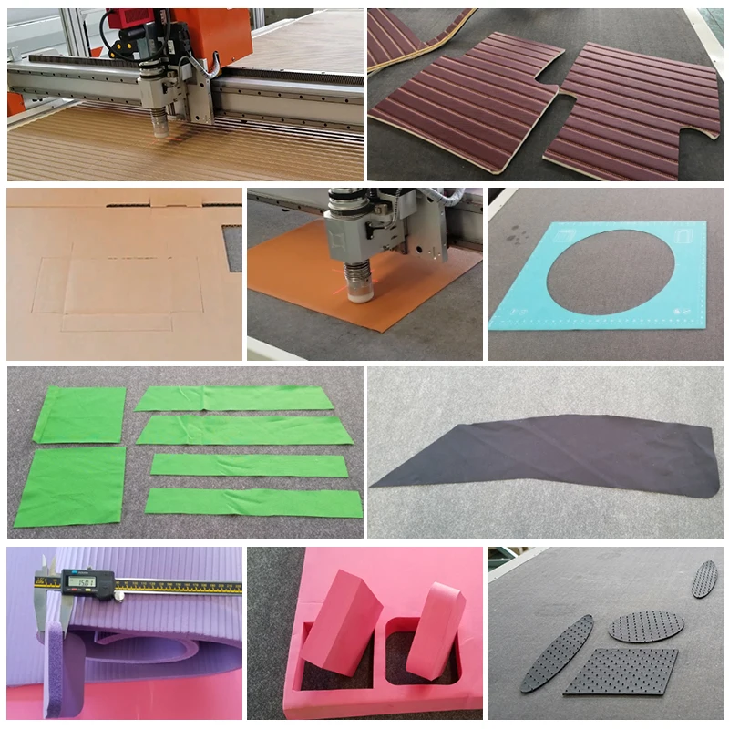 CNC Vibrating CE support knife Cutting Machines drag tool v-cut knife for leather rubber silica gel