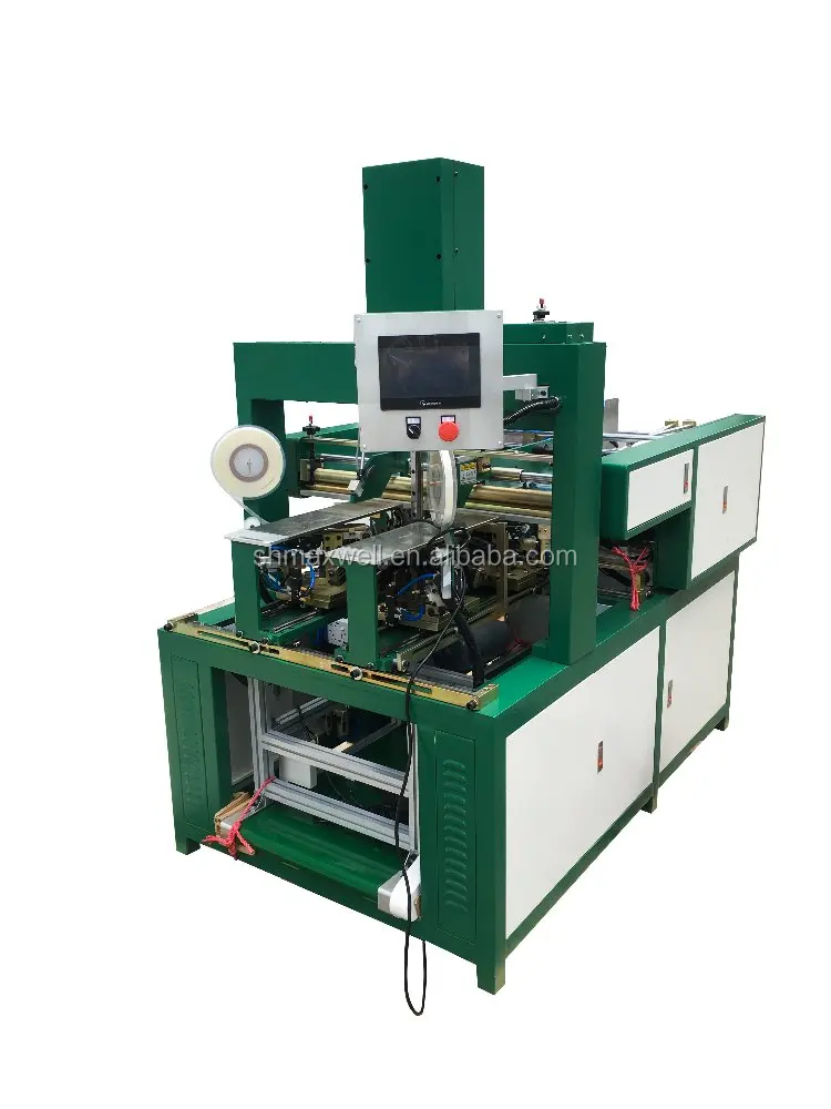 
PLC Control Rigid Box Making Machine / Corner Pasting Machine Easy Change Mold 