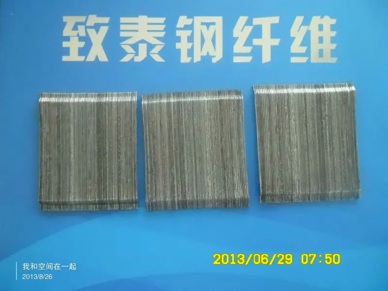 
Length 6-60mm glued steel fiber in a raw for airport runway 