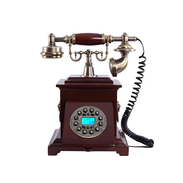 MS-6700A Деревянные старинном стиле проводной телефон