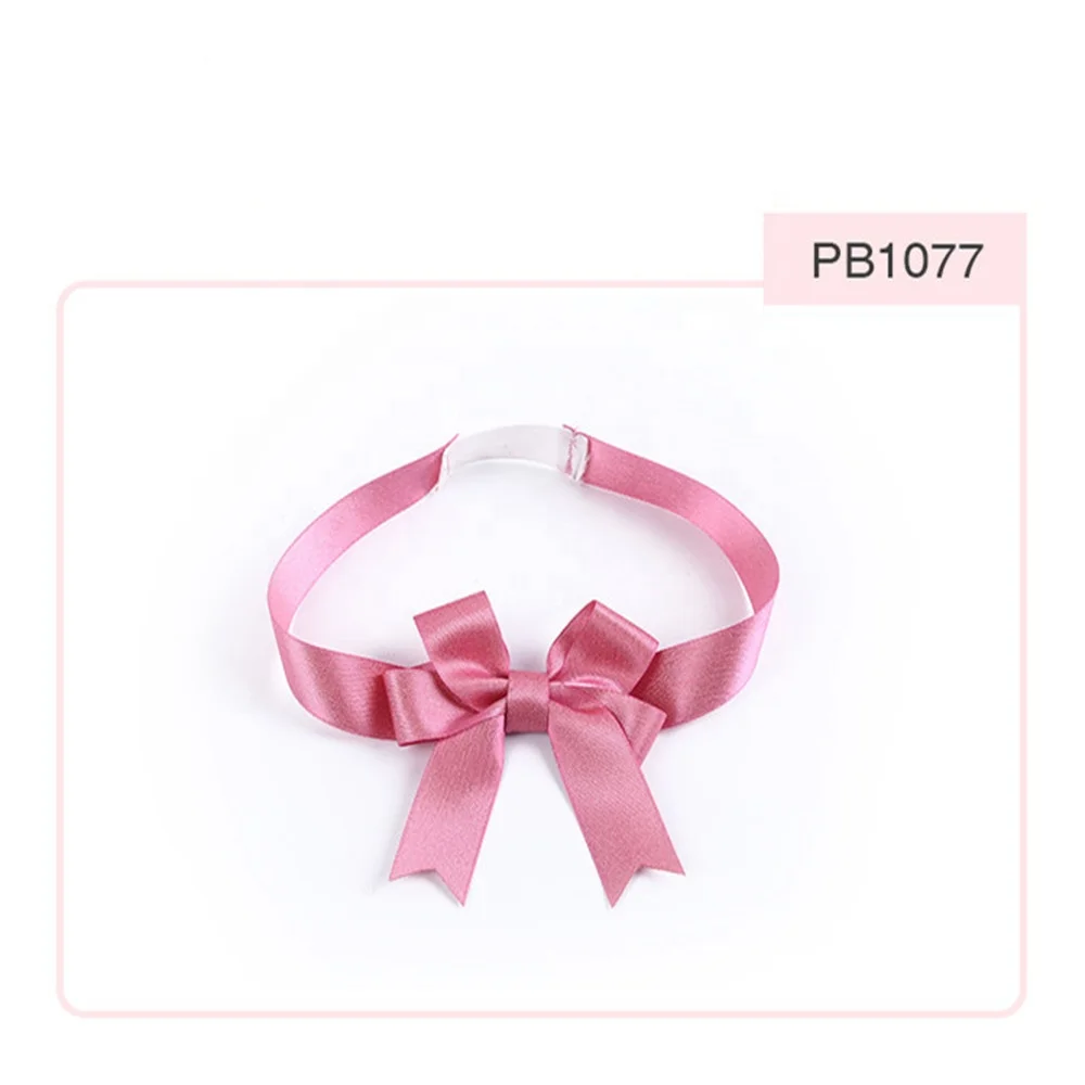 Manufacturer Gift Ribbon Bow With Elastic Loop Bottle Neck Packing Pull Ribbon Bow